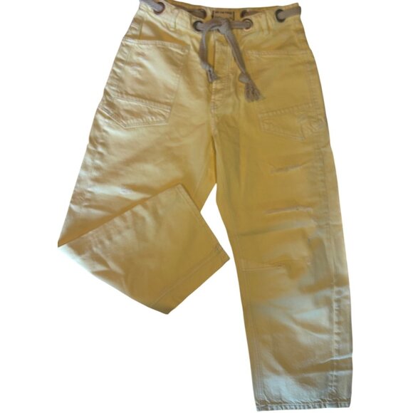 Free People We The Free Moxie Low Slung Barrel Jeans Lemon Icing Wash 29 New - Picture 11 of 16